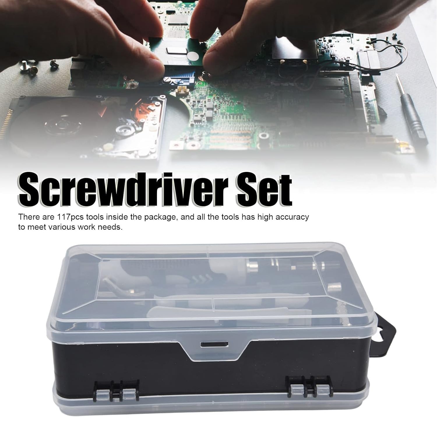 Screwdriver Electronic Laptop, Mobile Repair Tool Kit (117 Pcs Set) Screwdriver Electronic Laptop, Mobile Repair Tool Kit (117 Pcs Set)